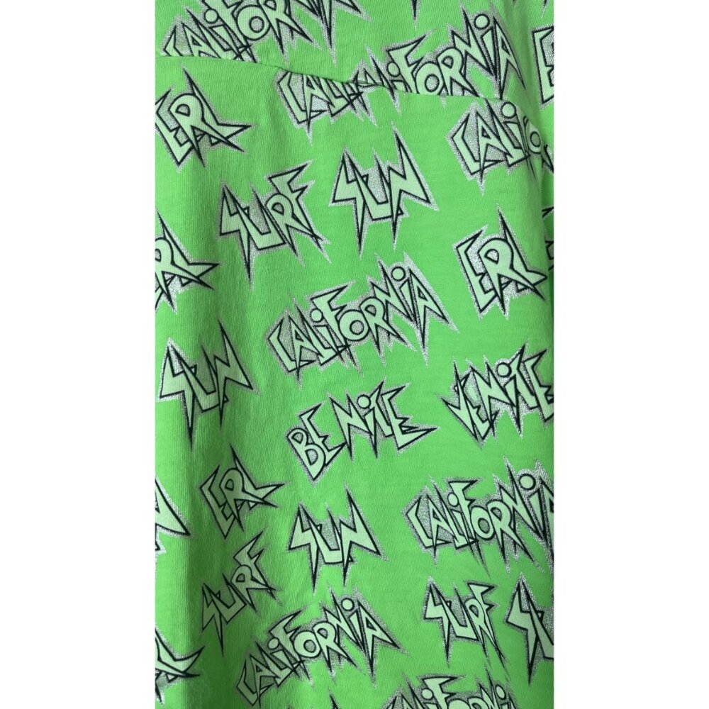 ERL SURF VENICE BEACH METALLIC SCRIPT PRINT LONG SLEEVE SHIRT - Picture 3 of 9